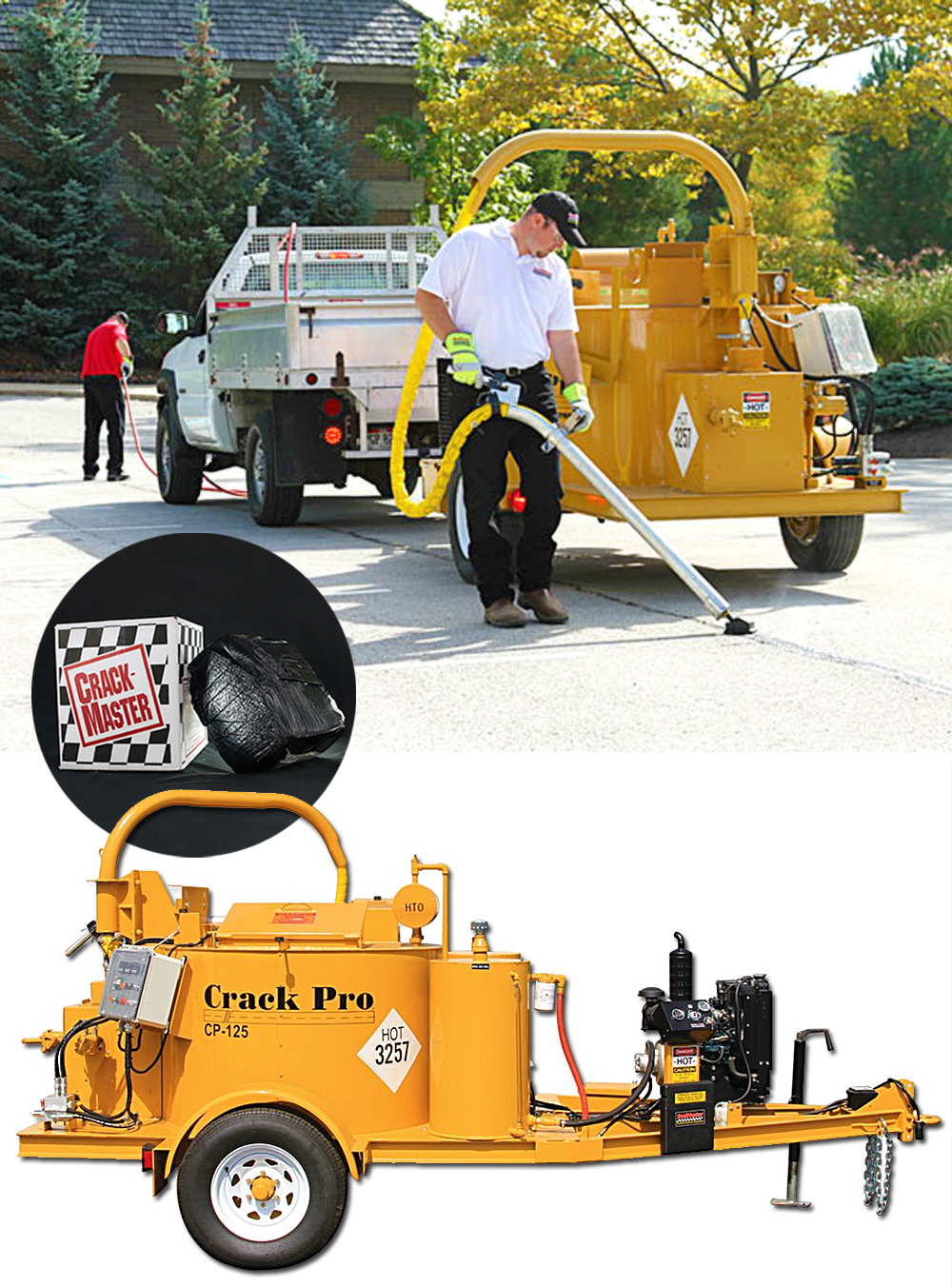 Viaker producto: CRACK PRO - CP 125 MÁQUINA DE MANGUERA CALEFACTADA